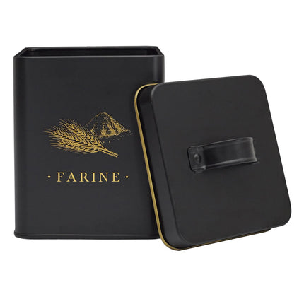 Melns, zelts metāla virtuves organizātors