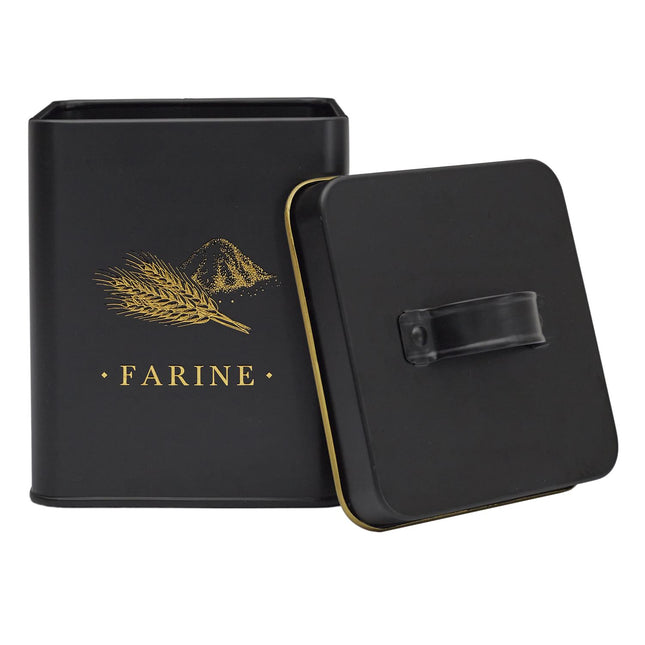 Melns, zelts metāla virtuves organizātors