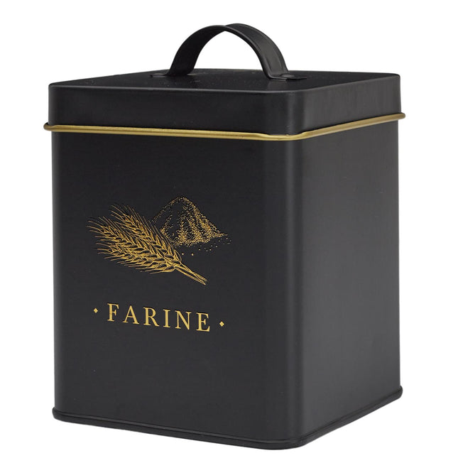 Melns, zelts metāla virtuves organizātors