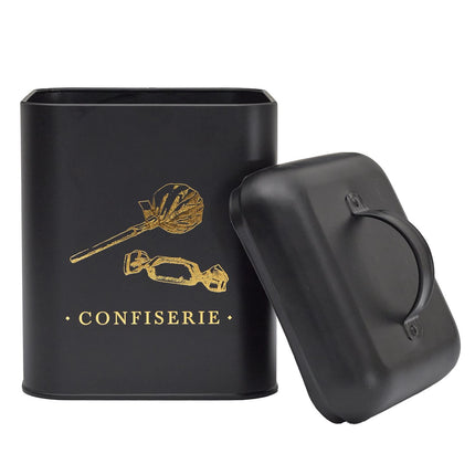 Melns, zelts metāla virtuves organizātors