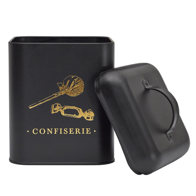 Melns, zelts metāla virtuves organizātors