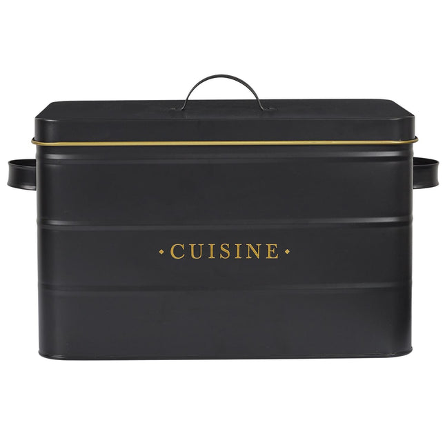 Melns, zelts metāla virtuves organizātors