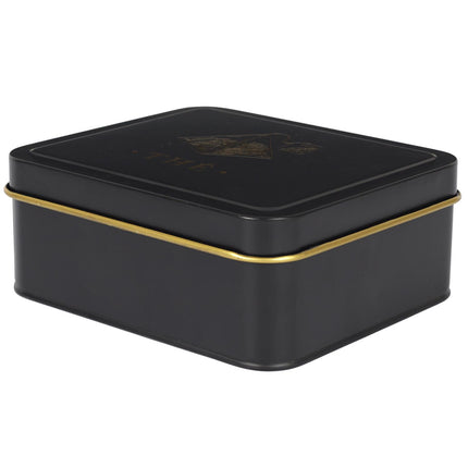 Melns, zelts metāla virtuves organizātors