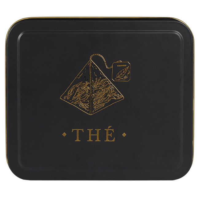 Melns, zelts metāla virtuves organizātors