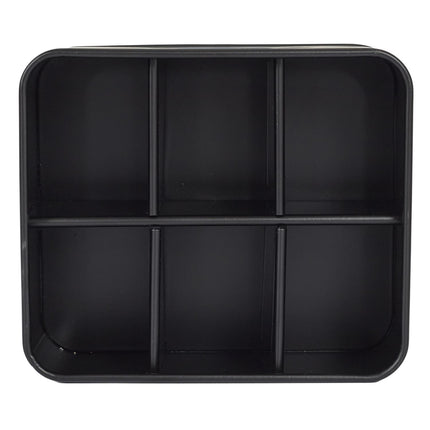 Melns, zelts metāla virtuves organizātors