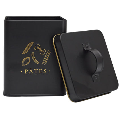 Melns, zelts metāla virtuves organizātors