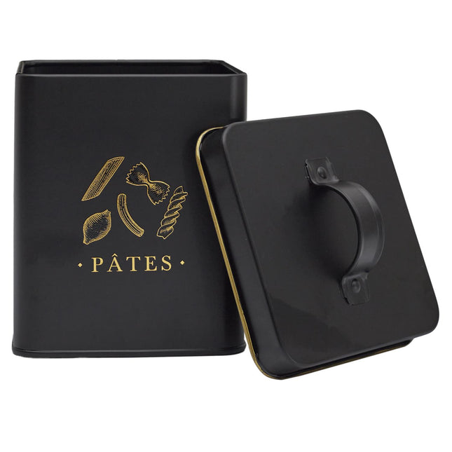 Melns, zelts metāla virtuves organizātors