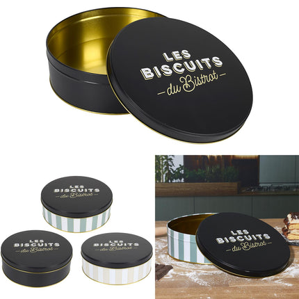 Metāla cepumu trauks “Les Biscuits du Bistrot”