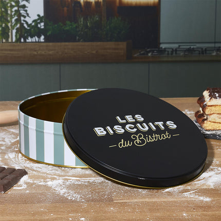 Metāla cepumu trauks “Les Biscuits du Bistrot”