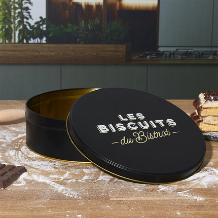 Metāla cepumu trauks “Les Biscuits du Bistrot”
