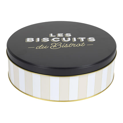 Metāla cepumu trauks “Les Biscuits du Bistrot”