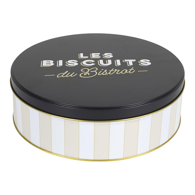 Metāla cepumu trauks “Les Biscuits du Bistrot”