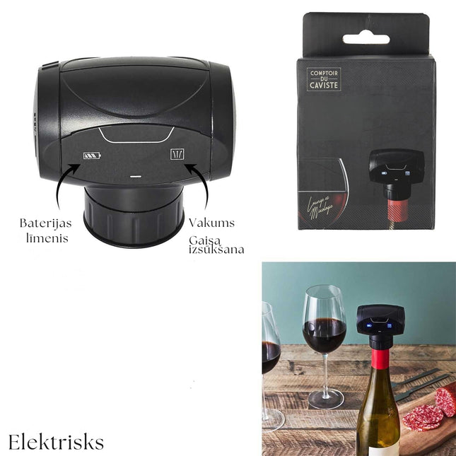 Elektriskais vīna vakuma korķis