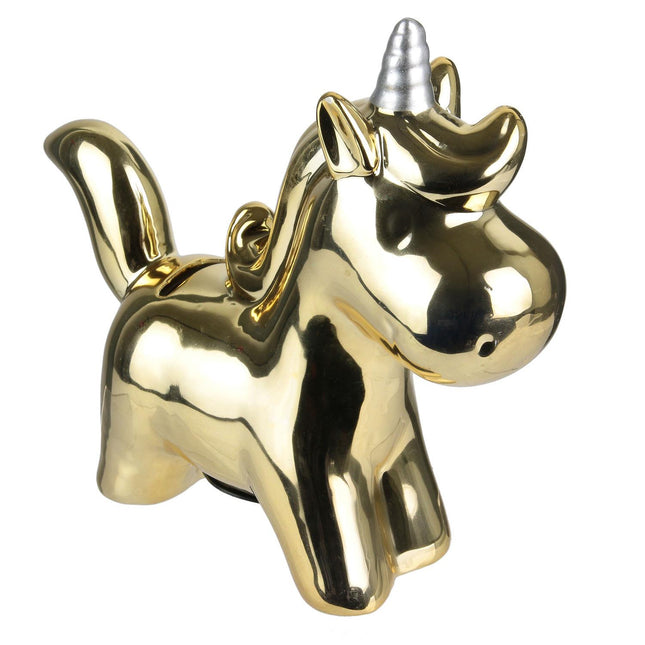 Vienradža krājkase no keramikas 23 cm – dekoratīva (stoneware)