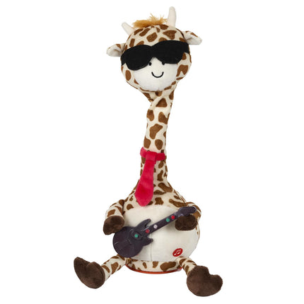 Interaktīva rotaļlieta – dejojošā žirafe ar mūziku un atkārto teikto.