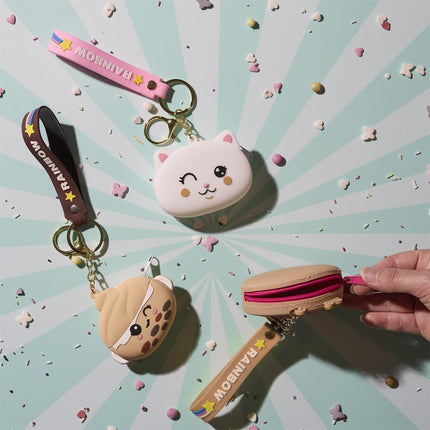 Kawaii atslēgu piekariņš ar maciņu – “Rainbow” kolekcija