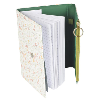 Piezīmju bloks ar kabatiņu un rāvējslēdzēju