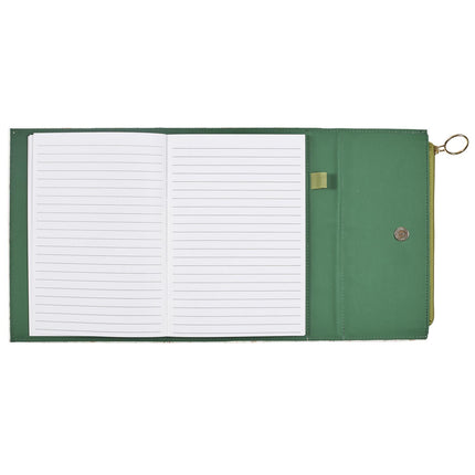 Piezīmju bloks ar kabatiņu un rāvējslēdzēju