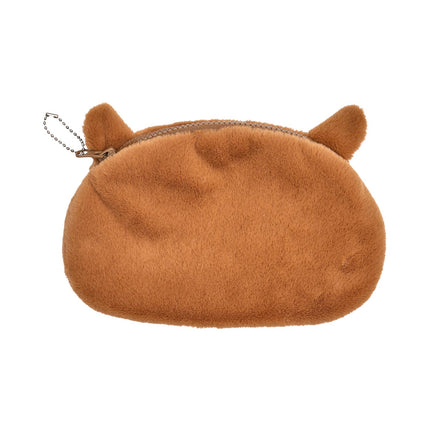 Capybara pūkains penālis, maciņš brūns 22 × 14 cm