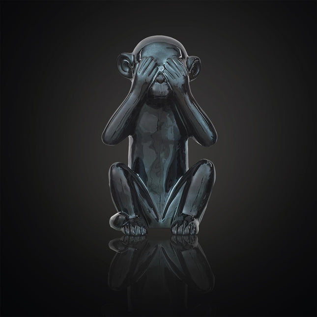 Dekoratīva pērtiķa figūra  – melna