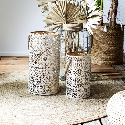 Metāla laterna ar zelta iekšējo pārklājumu divi izmēri