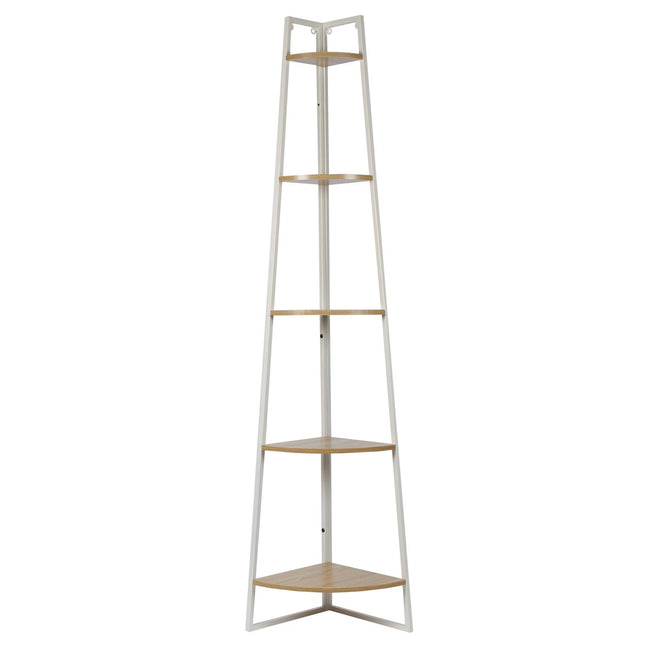 Stūra plaukts 180 cm – metāls & koks