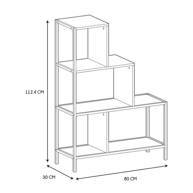 Metāla kāpņu plaukts H112cm