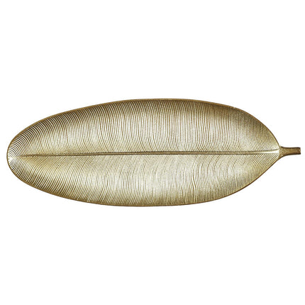 Dekoratīvs trauks – apzeltīta lapa