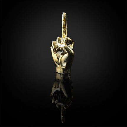 Keramikas dekoratīvā figūra – zelta rokas žests