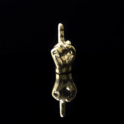 Keramikas dekoratīvā figūra – zelta rokas žests