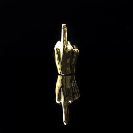 Keramikas dekoratīvā figūra – zelta rokas žests