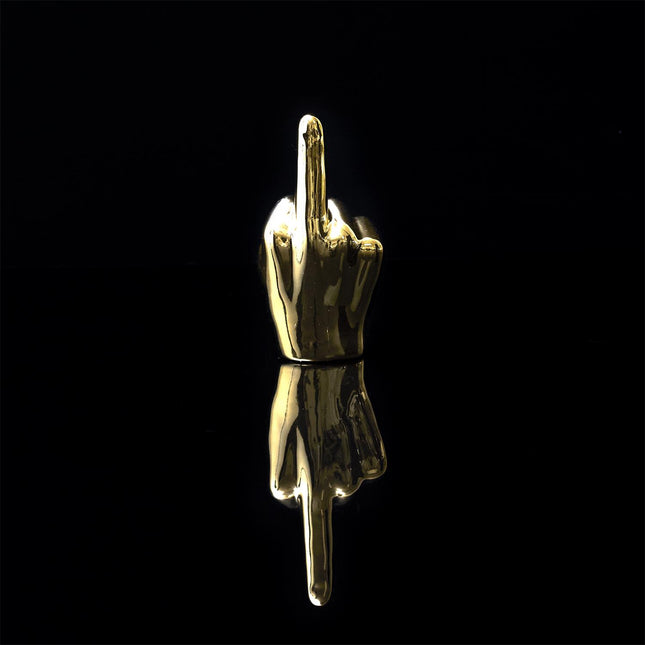 Keramikas dekoratīvā figūra – zelta rokas žests