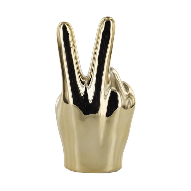 Keramikas dekoratīvā figūra – zelta rokas žests