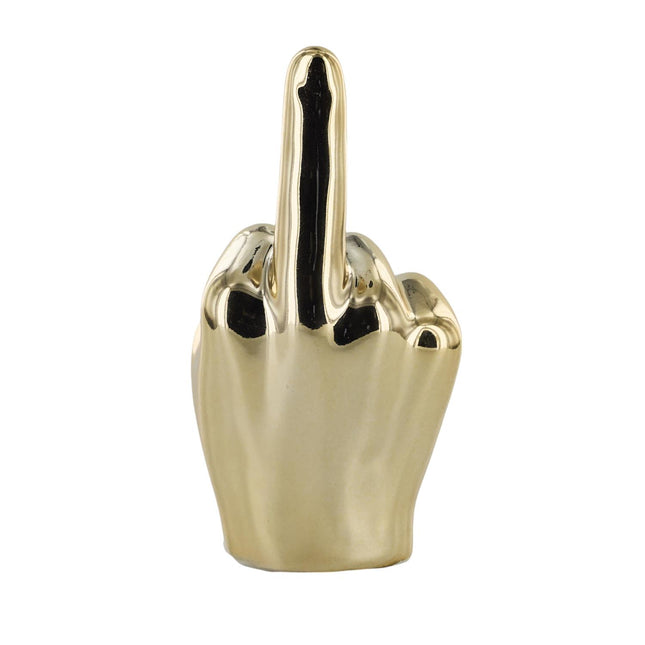 Keramikas dekoratīvā figūra – zelta rokas žests