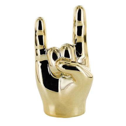 Keramikas dekoratīvā figūra – zelta rokas žests