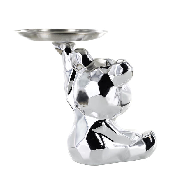 Keramikas lācīša figūra ar paplāti