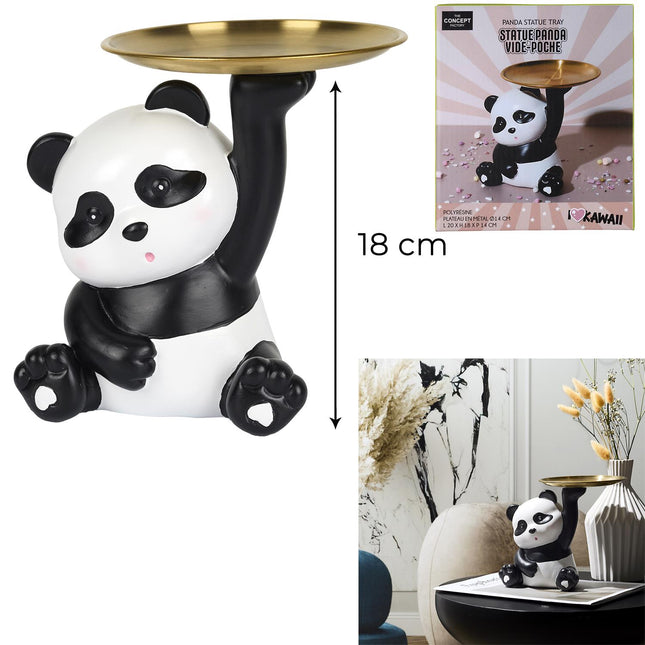 Panda figūra ar paplāti