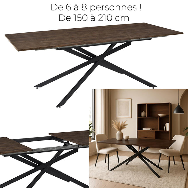 Izvelkams pusdienu galds  ar metāla kājām