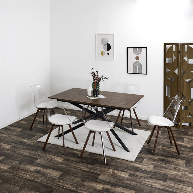 Izvelkams pusdienu galds  ar metāla kājām