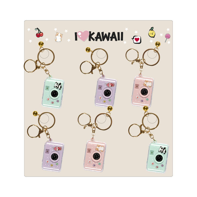 Kawaii fotoaparātiņa piekariņš ar gaismas un skaņas efektu