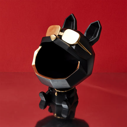 Dekoratīva suņa figūra, uzglabāšanas trauks