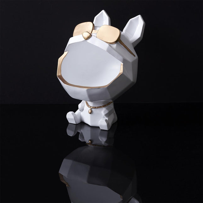 Dekoratīva suņa figūra, uzglabāšanas trauks