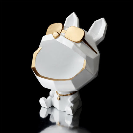 Dekoratīva suņa figūra, uzglabāšanas trauks