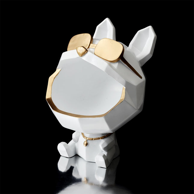 Dekoratīva suņa figūra, uzglabāšanas trauks