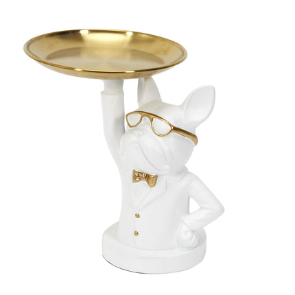 Buldogs ar zelta paplāti