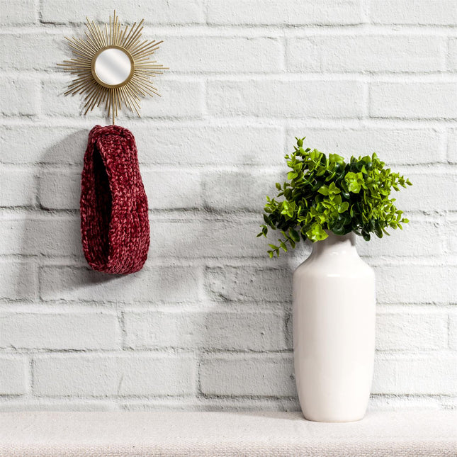 Metāla sienas dekors ar spoguli un āķi