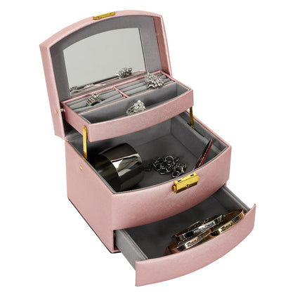 Rotu koferis ar spoguli un atvilktnēm