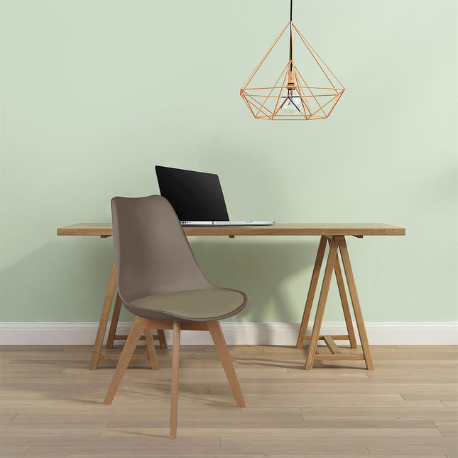 Krēsls ar mīkstu sēžamo daļu- ''TAUPE''