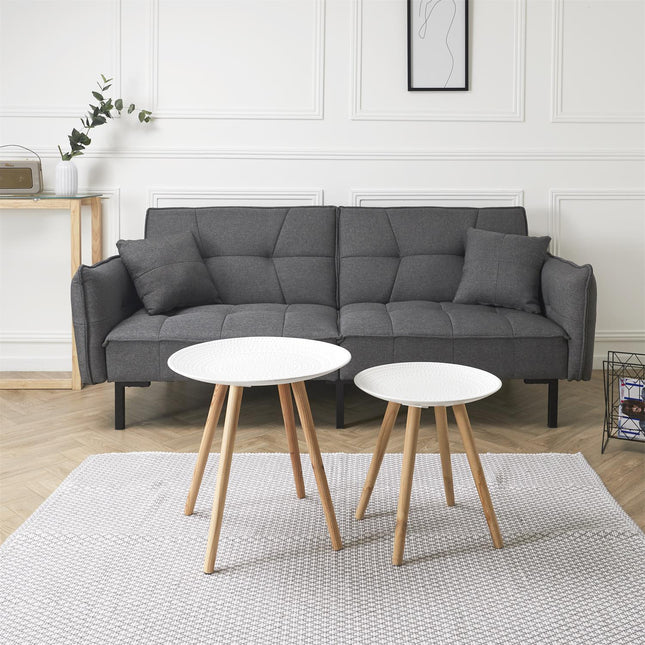 Koka sānu galdiņu komplekts (2 gab.)