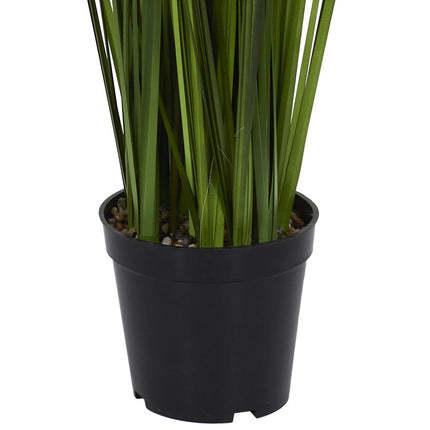 Dekoratīvs mākslīgais augs ar baltiem pūkainiem stiebriem podā